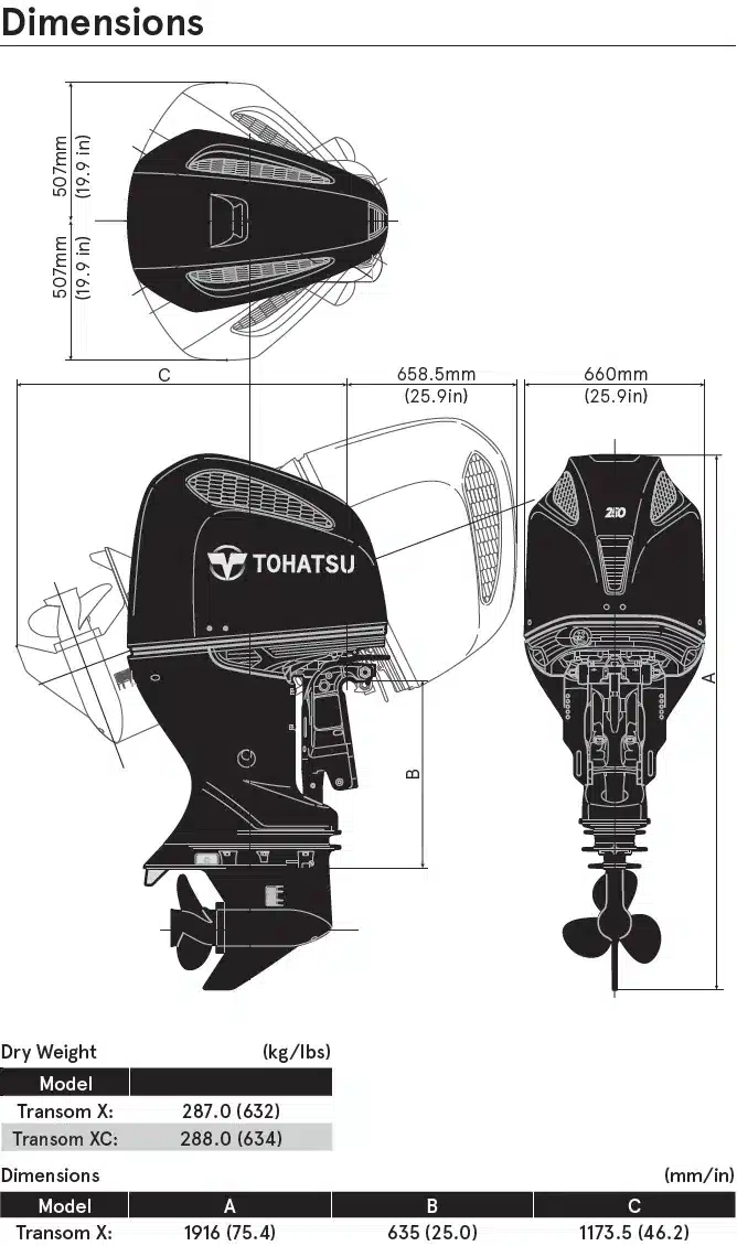 BFT250 Dimension