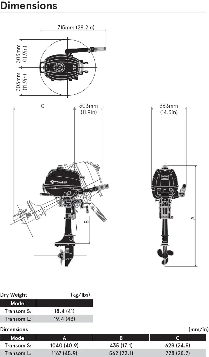 Dimensions