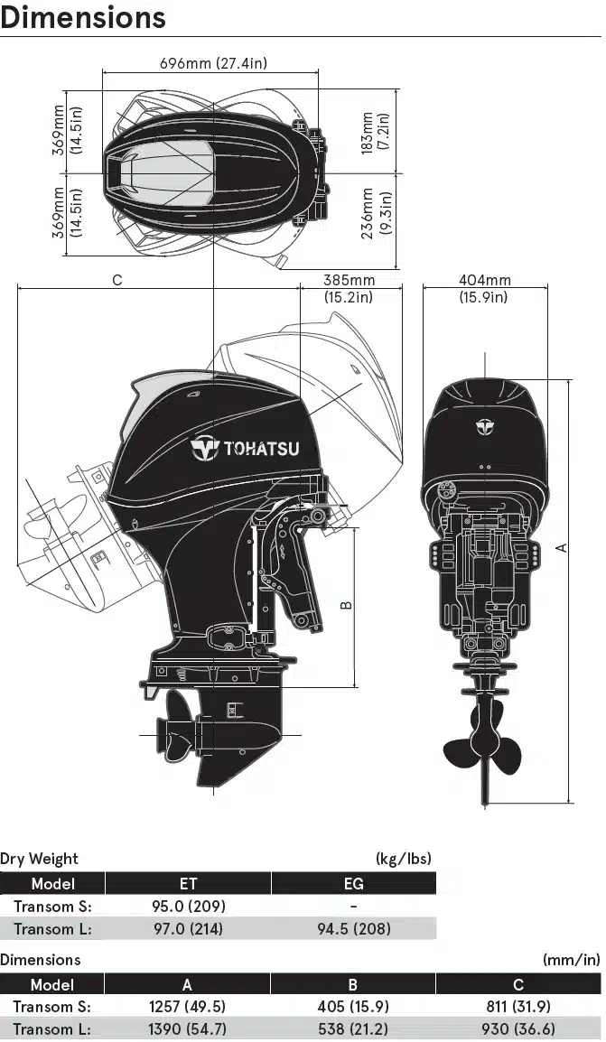 MFS50 Dimensions